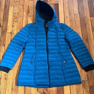 Women's Blue Hooded Jacket